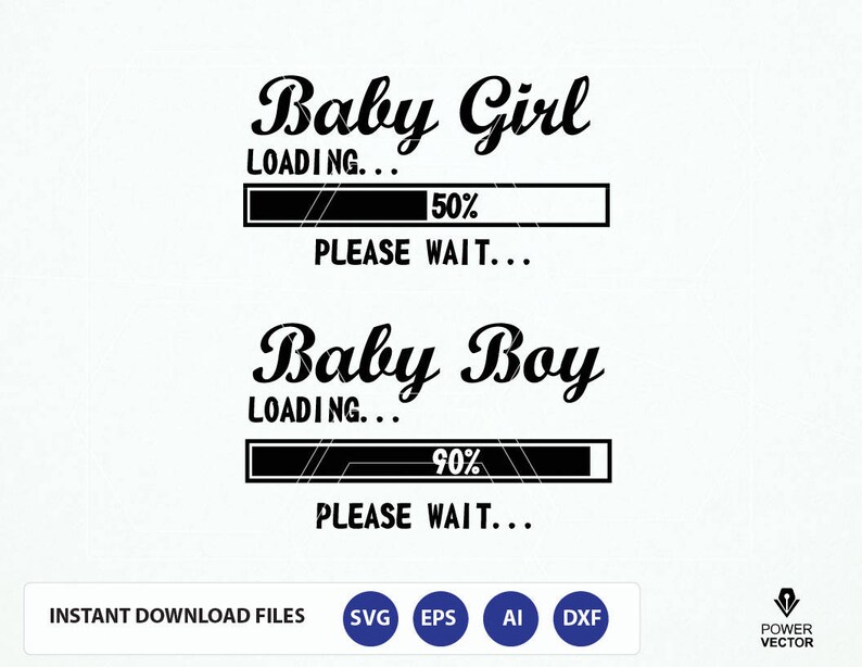 Svg Baby Girl Loading Baby Boy Loading svg expecting baby ...