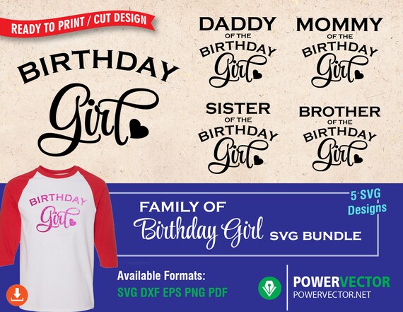 Download Birthday Girl Svg Birthday Svg Bundle Family Of The Birthday Etsy