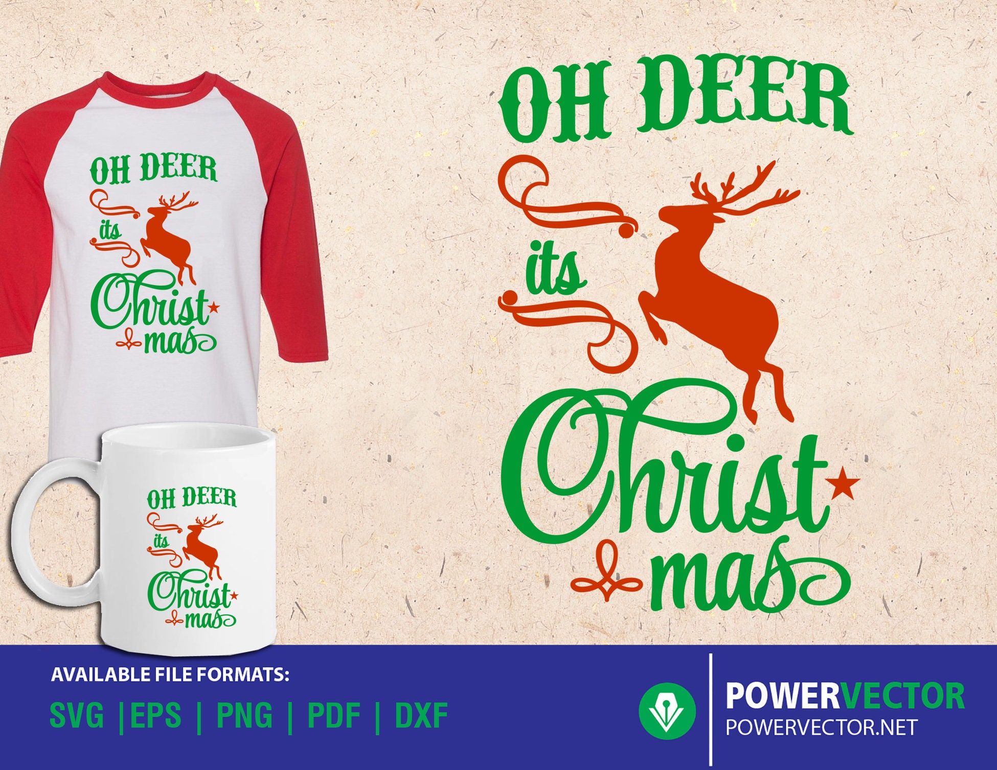 Oh Deer Its Christmas 2022 Christmas Shirt Oh Deer Its Christmas Svg Dxf Eps Cut Files | Etsy