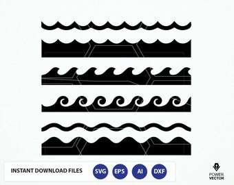 Waves Clipart Files. Waves Svg File. Wave Png. Wave Cricut. Waves Vinyl Cut File. Waves Cutting File. Waves Silhouette File. Waves Dxf
