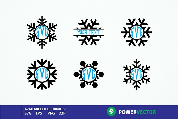 Download Christmas Svg Snowflake Svg Snowflakes Monogram Svg Dxf Etsy