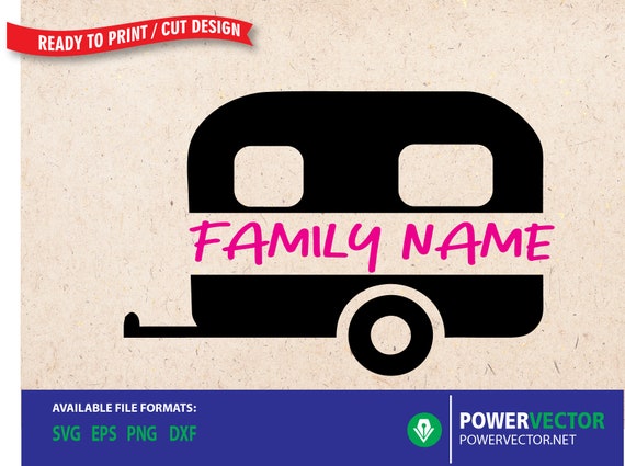 Download Camping Svg Camper Split Monogram Template Svg Family Name Etsy