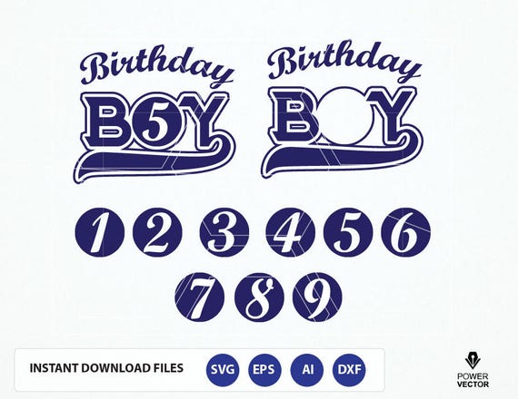 Download Birthday Boy Design Template. Baseball Birthday Boy Svg dxf | Etsy