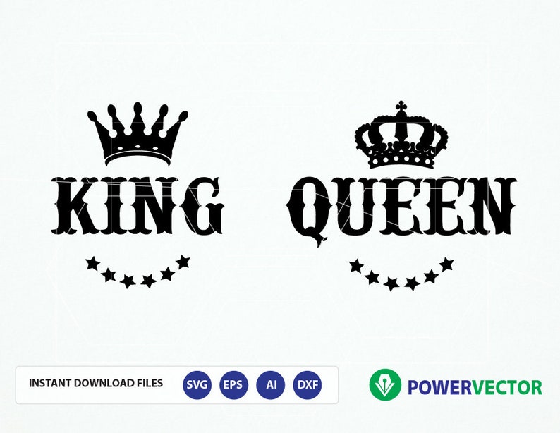 Download Royal Couple T shirt Design Svg. King Queen Svg. Svg ...
