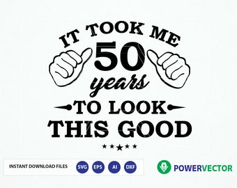 Download 50th birthday svg | Etsy
