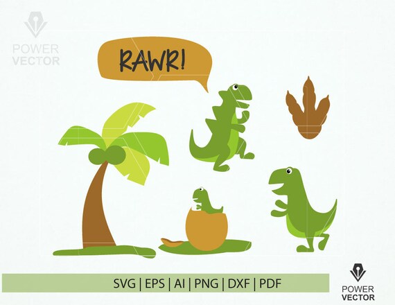 Download Svg File Funny Dinosaur. Dinosaur Family Clipart. Dinosaur ...