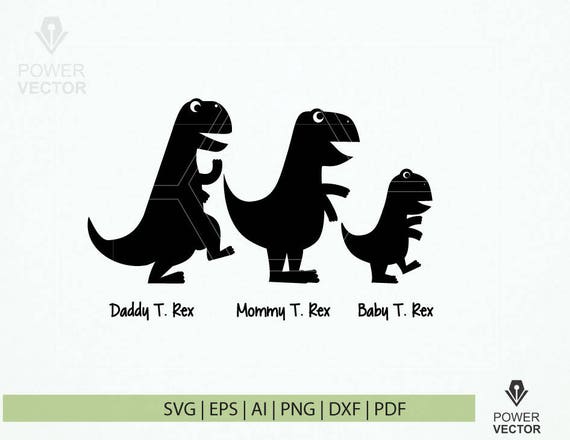 Download Dinosaur Family Svg T Rex Family Tshirt Design T Rex Window Etsy