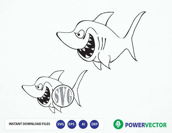 Free Free 73 Shark Monogram Svg SVG PNG EPS DXF File