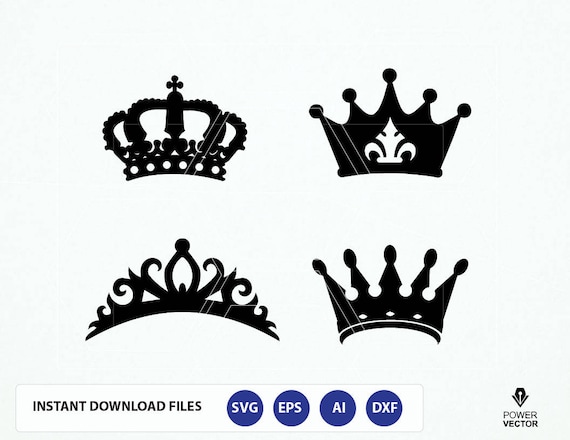Tiara svg Family Shirt svg Crown svg Vector Queen and King ...