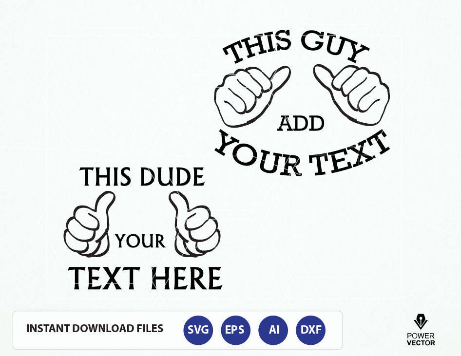 This Guy Thumbs Svg File This Dude Thumbs Svg File This Etsy