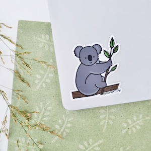 Autocollant vinyle Smiley Koala | Imperméable