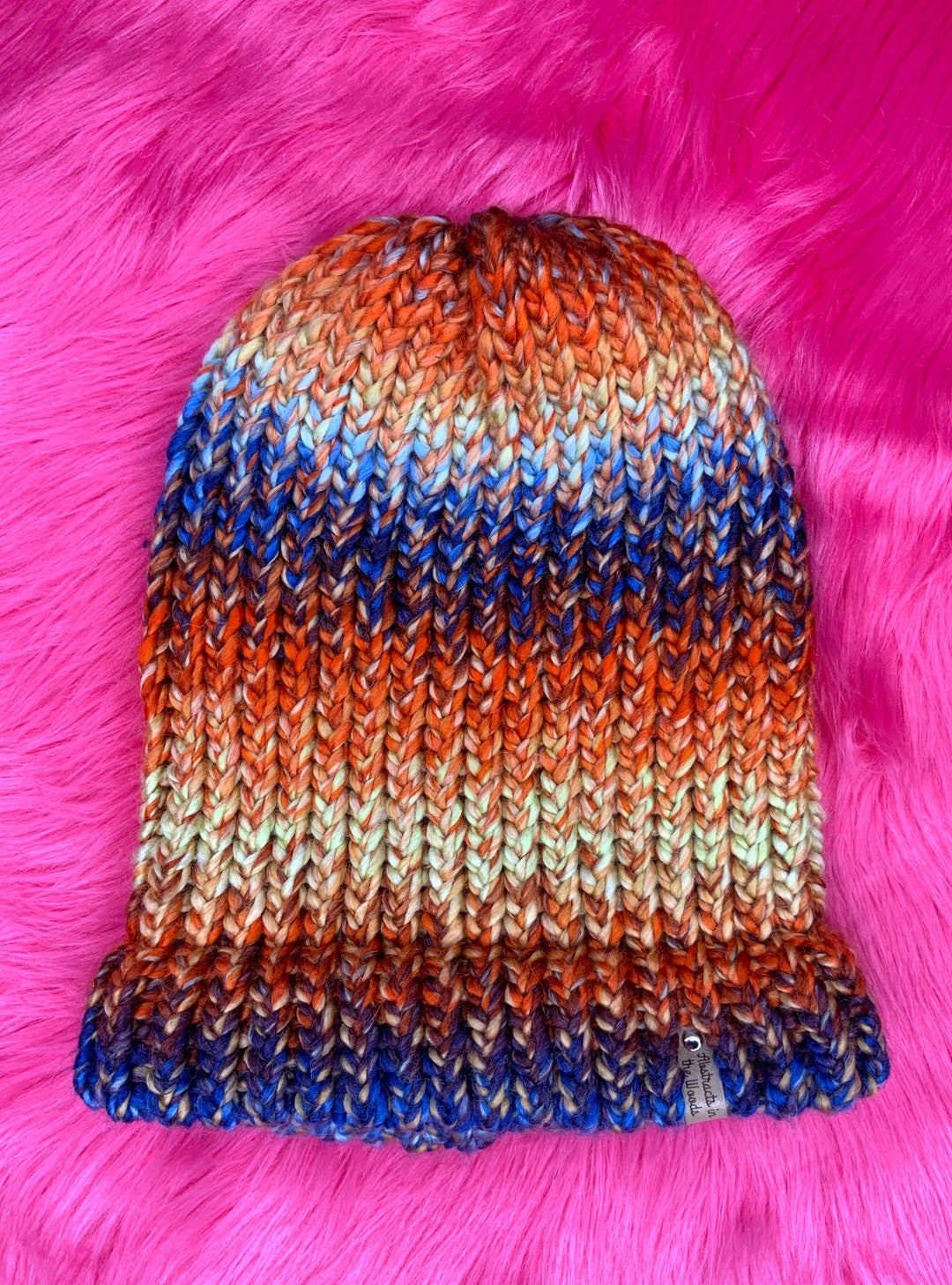 September Sunset yarn Bee Dream Spun Crochet Beanie Etsy