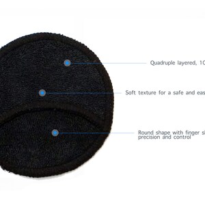 Pode incluir: Um pano de limpeza de microfibra preto com uma fenda para os dedos para uma pegada f&aacute;cil. O pano &eacute; redondo e tem uma textura macia, o que o torna ideal para limpar superf&iacute;cies delicadas.