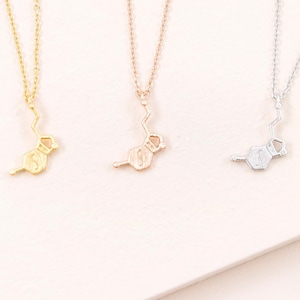 Serotonin Molecule Necklace