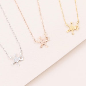 Caffeine Molecule Necklace