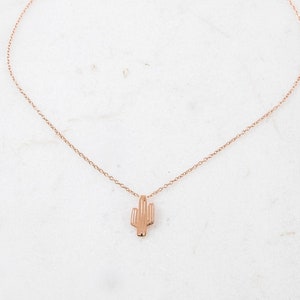 Cactus Necklace (18K Rose Gold)