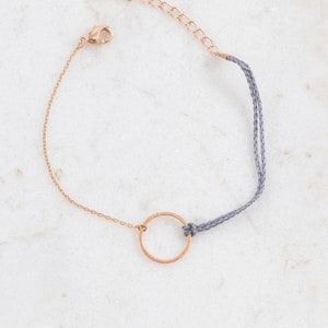 Circle Charm Rope Bracelet