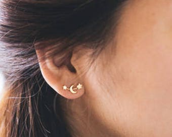 Moon and Stars Earrings (3 colors)