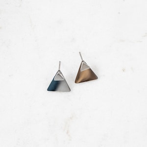 All Triangle Ear Jacket Earrings | Silver
