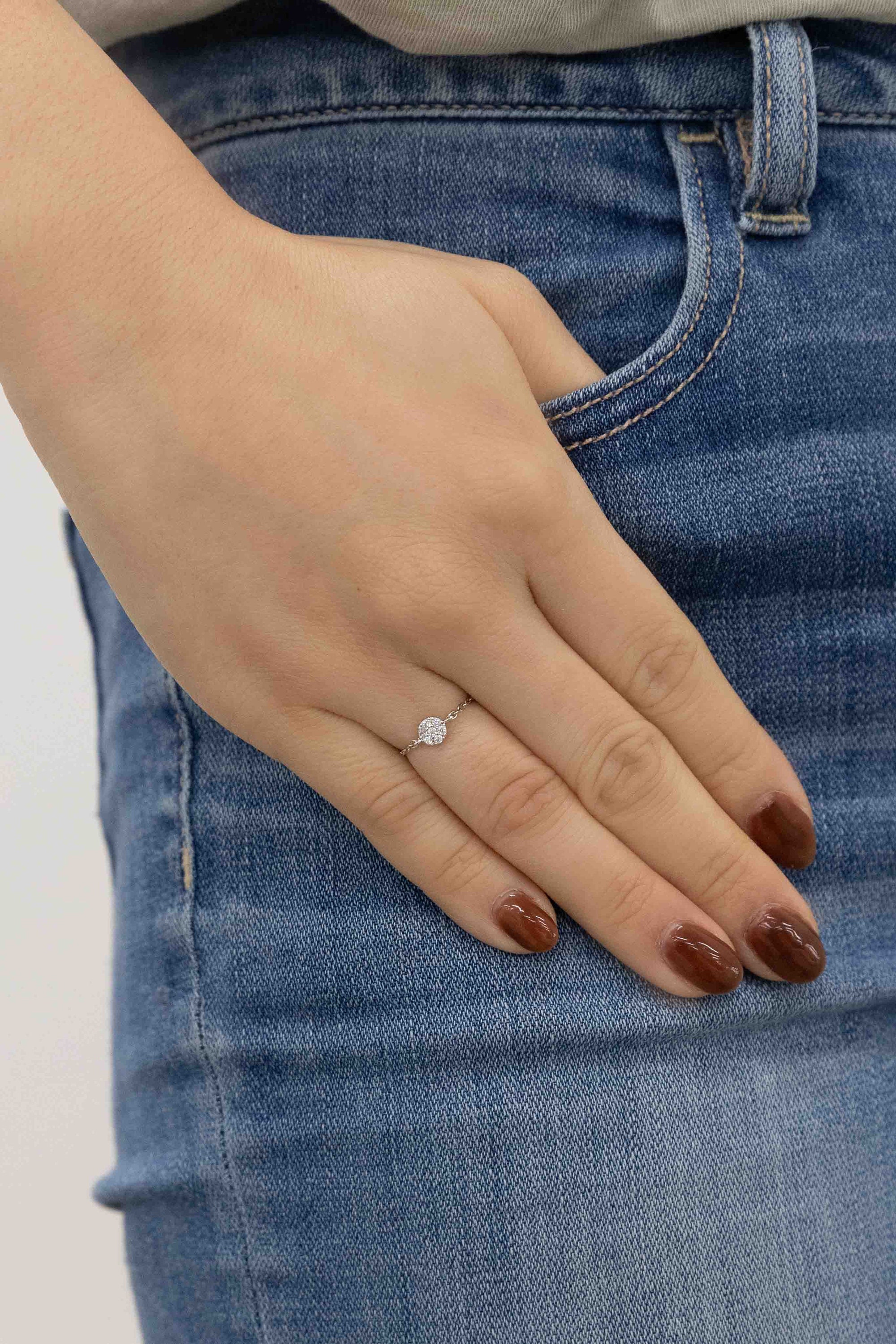Delicate Bolo Charm Ring | Circle - Etsy