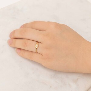 May include: A gold signet ring with the letter "E" engraved on the top. The ring is worn on a person's finger.