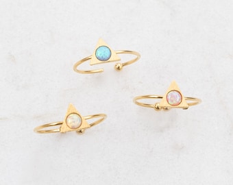 Pixum Delta Stone Ring