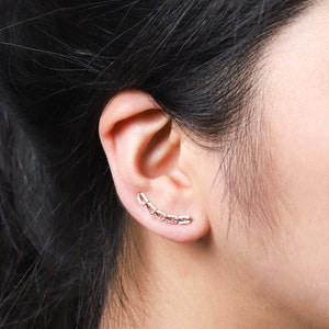 Chain Link Ear Pin Earrings
