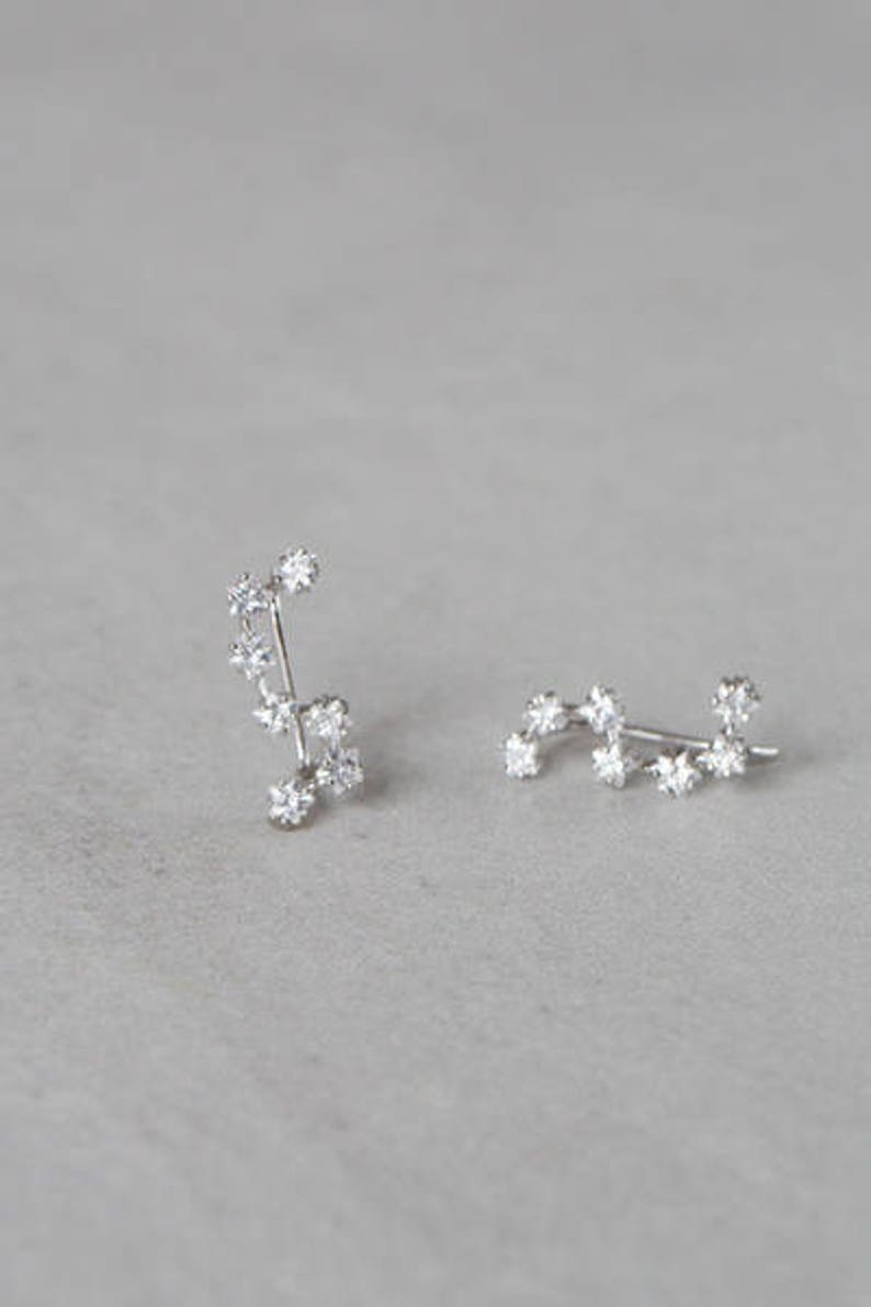 Big Dipper Ear Pin Earrings 2 colors