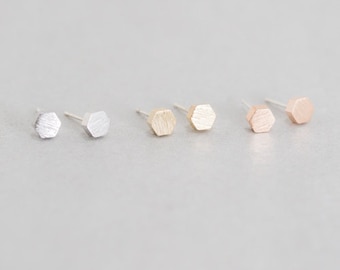 Solid Hexagon Earrings