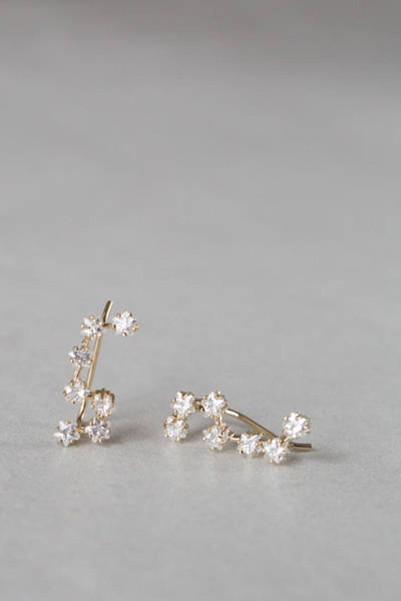 Big Dipper Ear Pin Earrings 2 colors