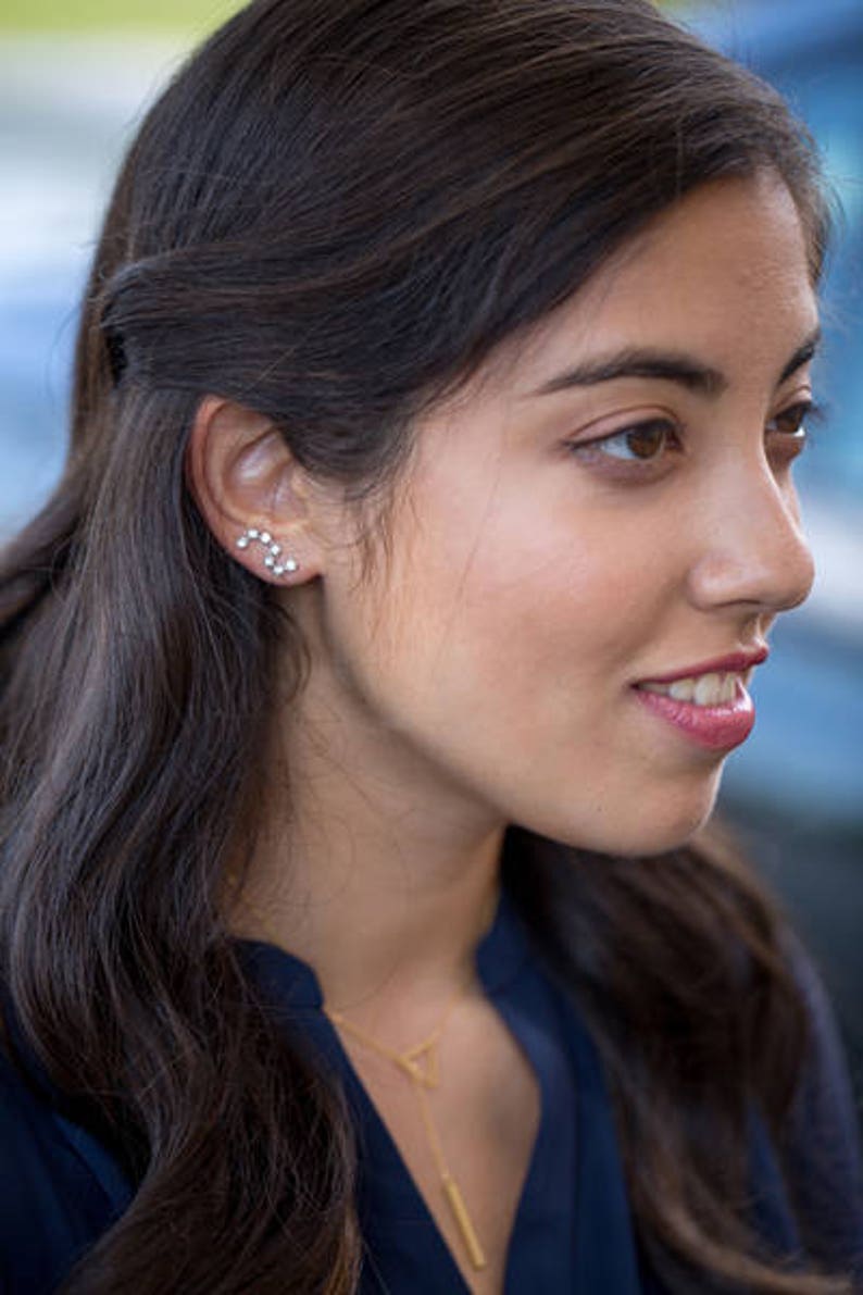 Big Dipper Ear Pin Earrings 2 colors