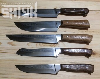 kitchen knives etsy
