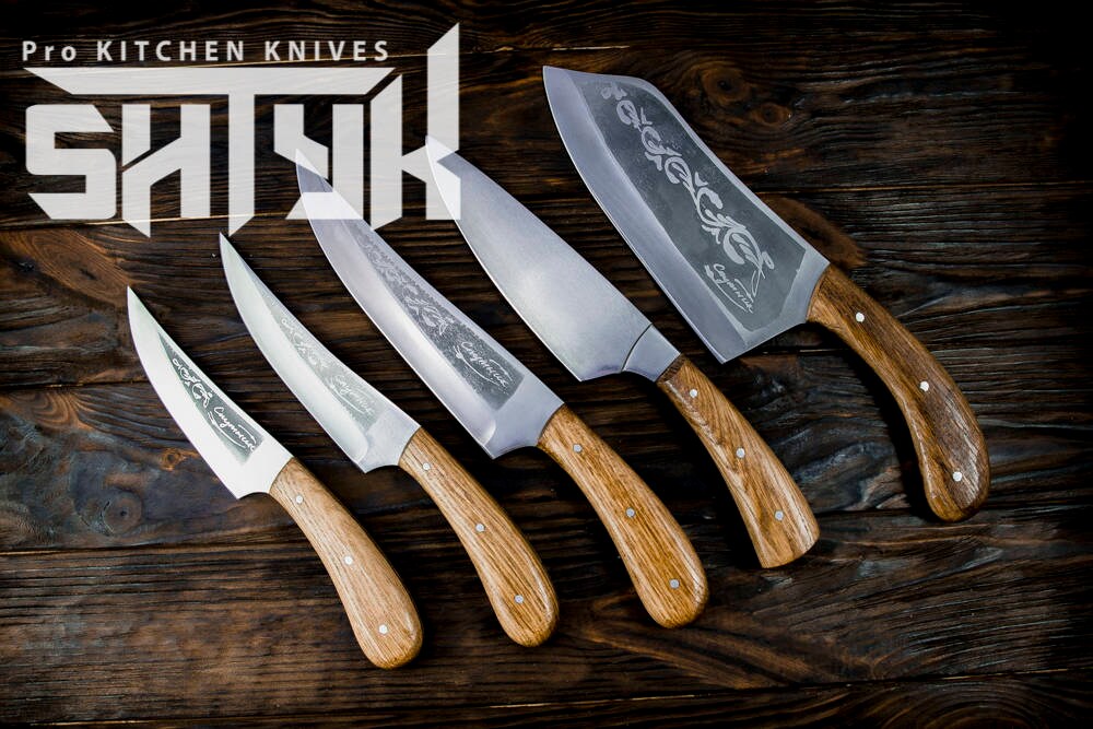 Professional Kitchen Knife Set Engraved Chef Knife Set Etsy