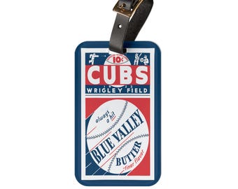 1932 Chicago Baseball Luggage Tag | Vintage Baseball Travel ID