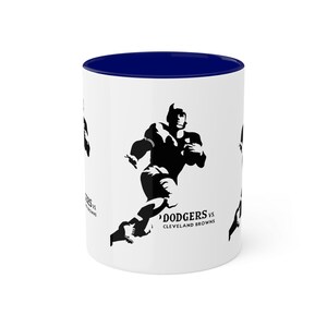 1947 Vintage Brooklyn Dodgers - Cleveland Browns Football  - Colorful Mug, 11oz