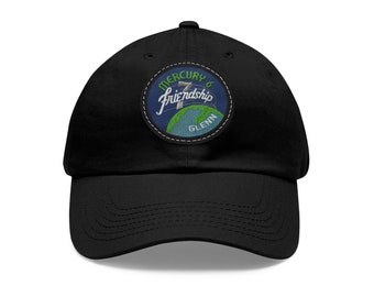 NASA - Mercury 6 - Friendship 7 Flight Patch - Dad Hat with Leather Patch (Round)