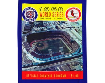 Velveteen Plush Blanket, 1968 Baseball World Series Tigers Cardinals Design, Throw Blanket, Sports Fan Gift, Home Decor, Cozy Bedding, Warm