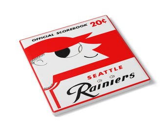 Vintage 1956 Seattle Rainiers Ceramic Coaster , Retro Home Decor, Drink Coaster, Bar Accessory, Gift for Sports Fans, Nostalgic Collectible