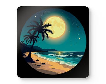 Moonlight Hawaii - Corkwood Coaster Set