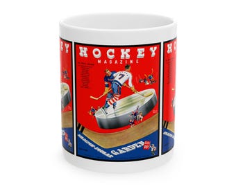 Ceramic Mug, 1938-1939 Hockey New York Americans, Hockey Fan Gift, Sports Memorabilia, Vintage Sports Mug, Hockey Collectible, Team Spirit