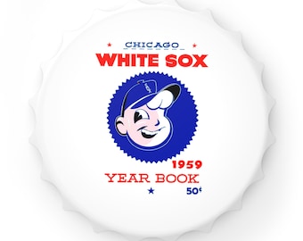 Vintage 1959 Baseball Chicago White Sox Bottle Opener, Sports Fan Gift, Collectible Home Bar Tool, Retro Baseball Memorabilia, Baseball