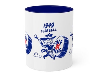 1949 Ole Miss Football  - Colorful Mugs, 11oz