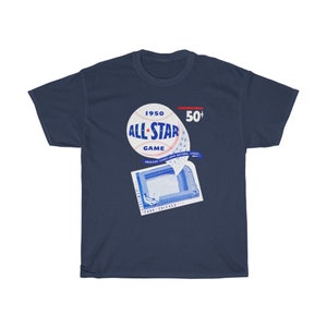 1950 Vintage All -Star Game Baseball Program Cover - Comiskey Park, Chicago - Heavy Cotton Tee