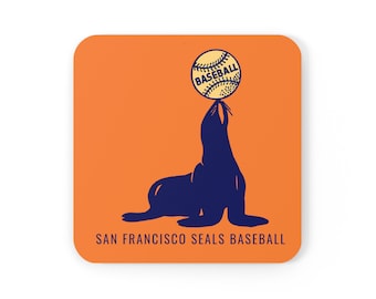 San Francisco Seals Baseball - Corkwood Coaster Set