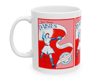 Vintage Baseball Fort Wayne Daises Ceramic Mug, 11oz, 15oz - Perfect Gift for Sports Fans and baseball Enthusiasts - Great for Father's Day