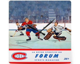 Montreal Canadiens Hockey 1962-1963 Acrylic Wall Clock, Hockey Team Decor, Sports Fan Gift, Hockey Memorabilia, Unique Wall Art, Hockey Fan