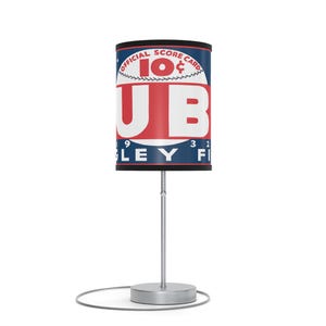 1932 Vintage Chicago Cubs Baseball - Lamp on a Stand