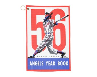 1956 Baseball Los Angeles Golf Towel | Vintage Baseball, Retro Sports