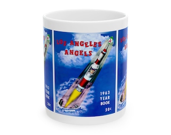 1963 Baseball Los Angeles Mug | Vintage Baseball Ceramic Mug 11oz and 15oz