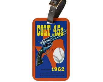 1962 Houston Colt .45's Baseball Luggage Tag